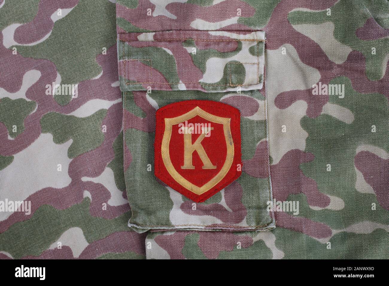 USSR military uniform - Soviet Army Commandant shoulder patch on ...
