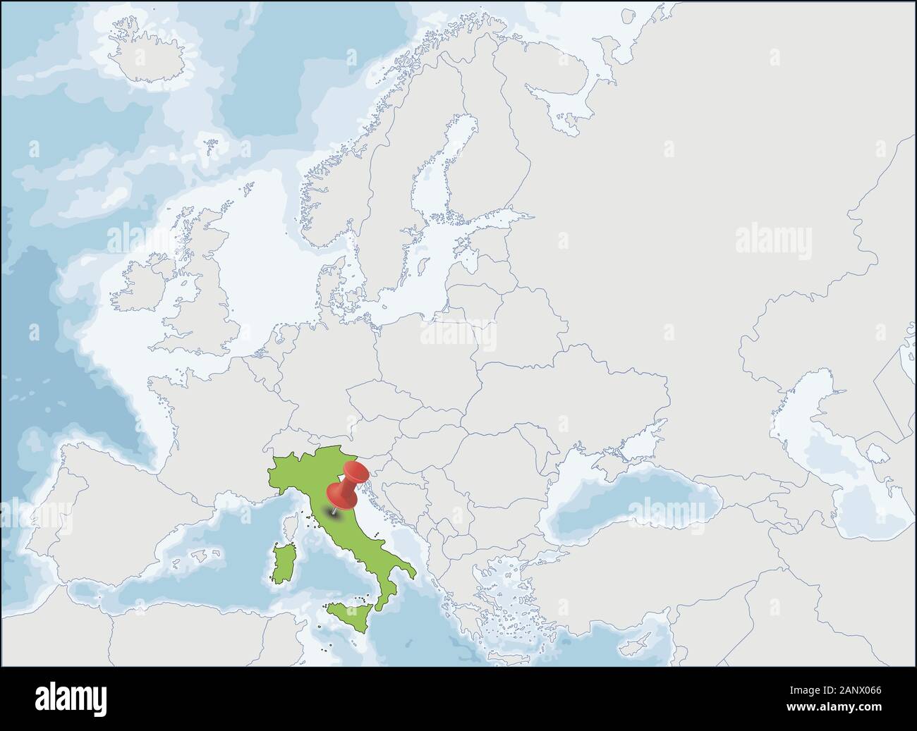 Italian Republic The Italian Republic location on Europe map Stock Vector Image & Art ...