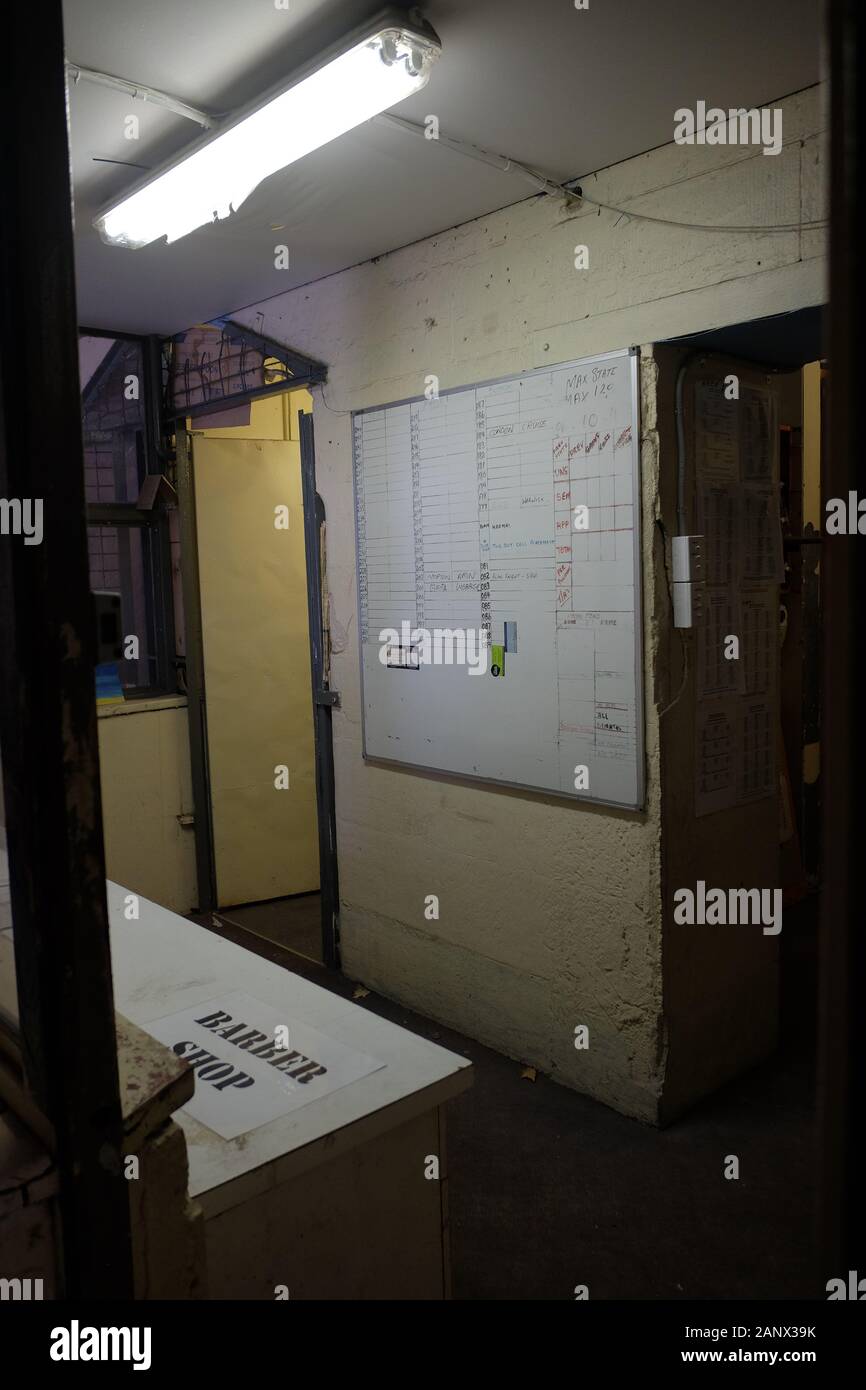 Gaolers room inside wing - Parramatta Gaol, Sydney, Australia Stock Photo