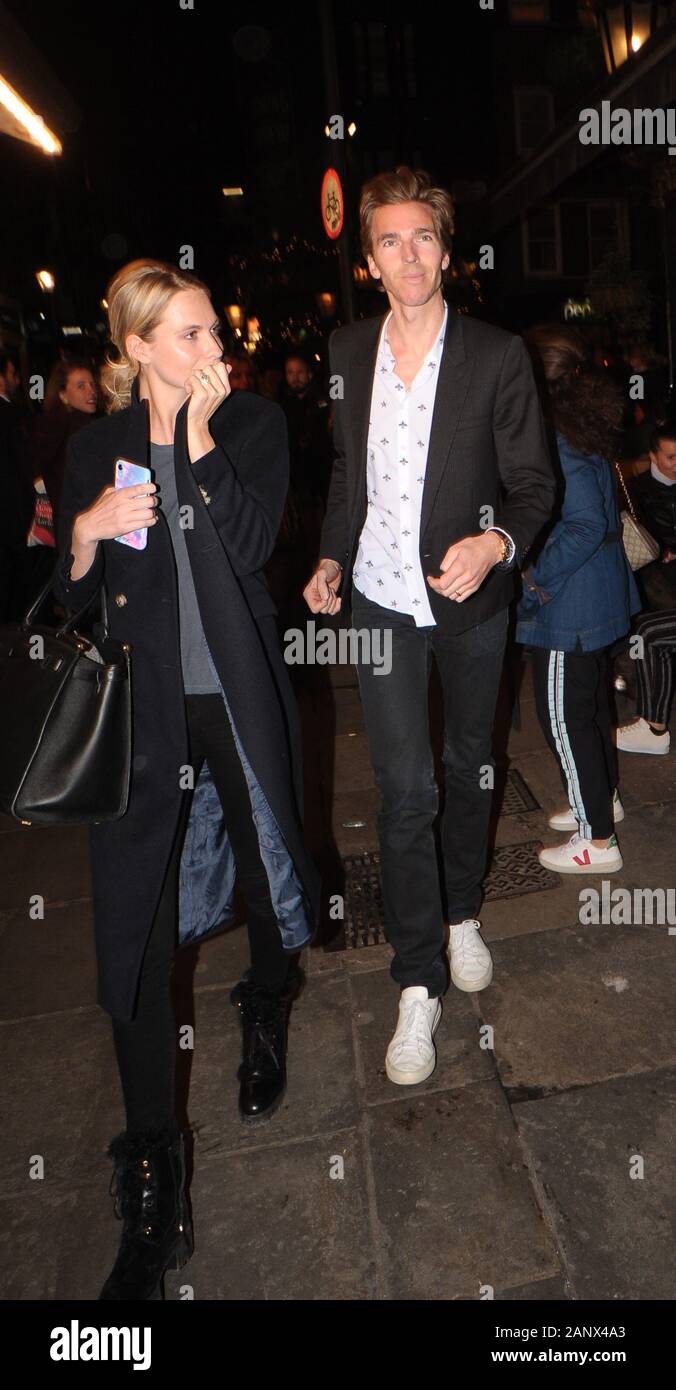 Poppy Delevingne and husband James Cook leave the Noel Coward Theatre