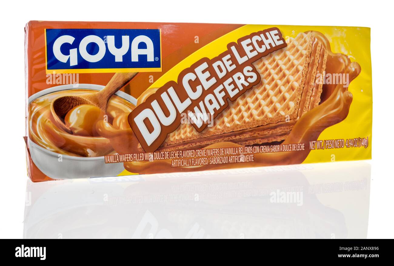 Winneconne, WI 14 January 2019 A package of Goya dulce de leche