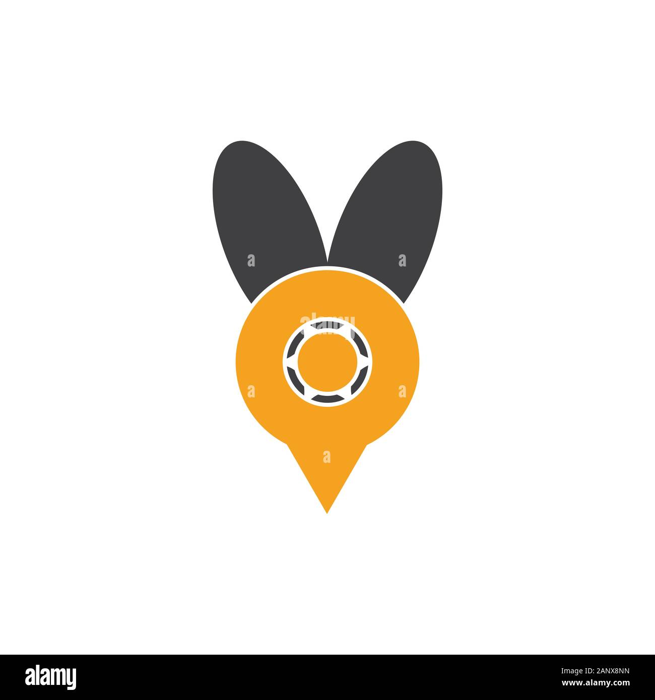 mosquito bug symbol logo vector Stock Vector