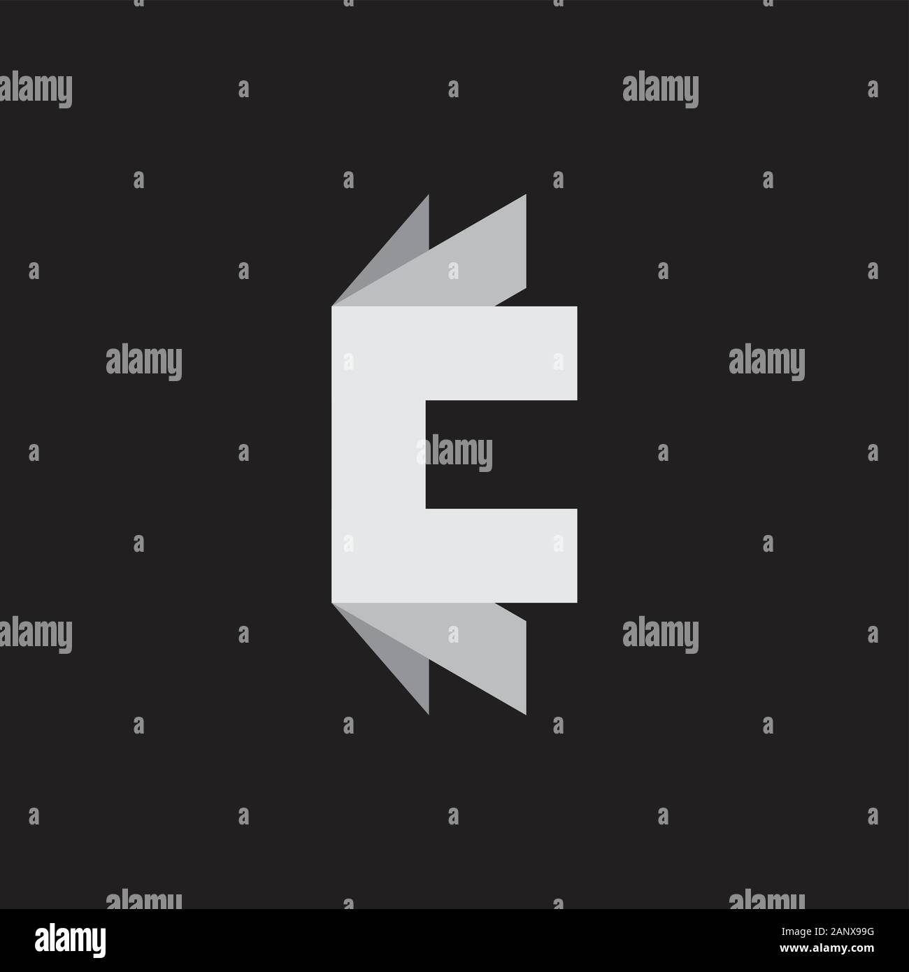 letter c 3d gradient motion logo vector Stock Vector
