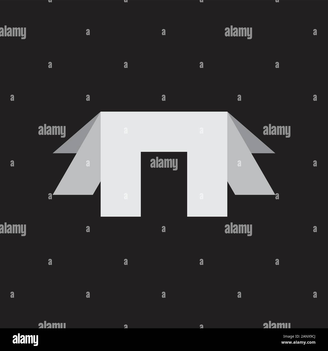 letter n 3d gradient motion logo vector Stock Vector