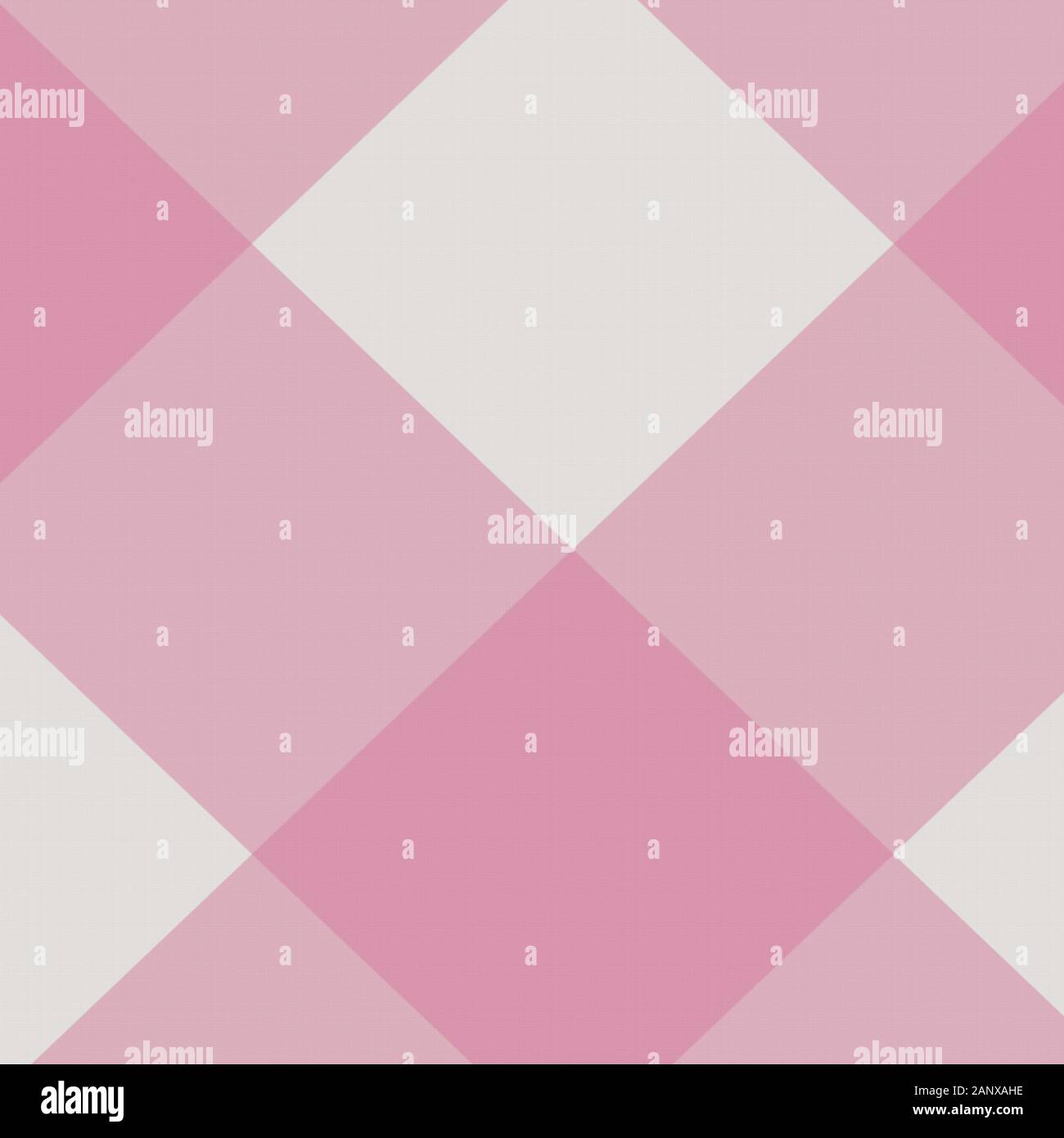 Twill pink and cream buffalo plaid diagonal background in larger pattern Scottish tartan.  12x12 digital paper backdrops in geometric diamond shapes i Stock Photo