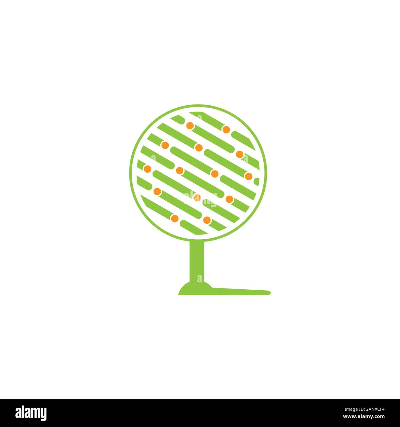 vector of fruit tree stripes geometric design concept Stock Vector