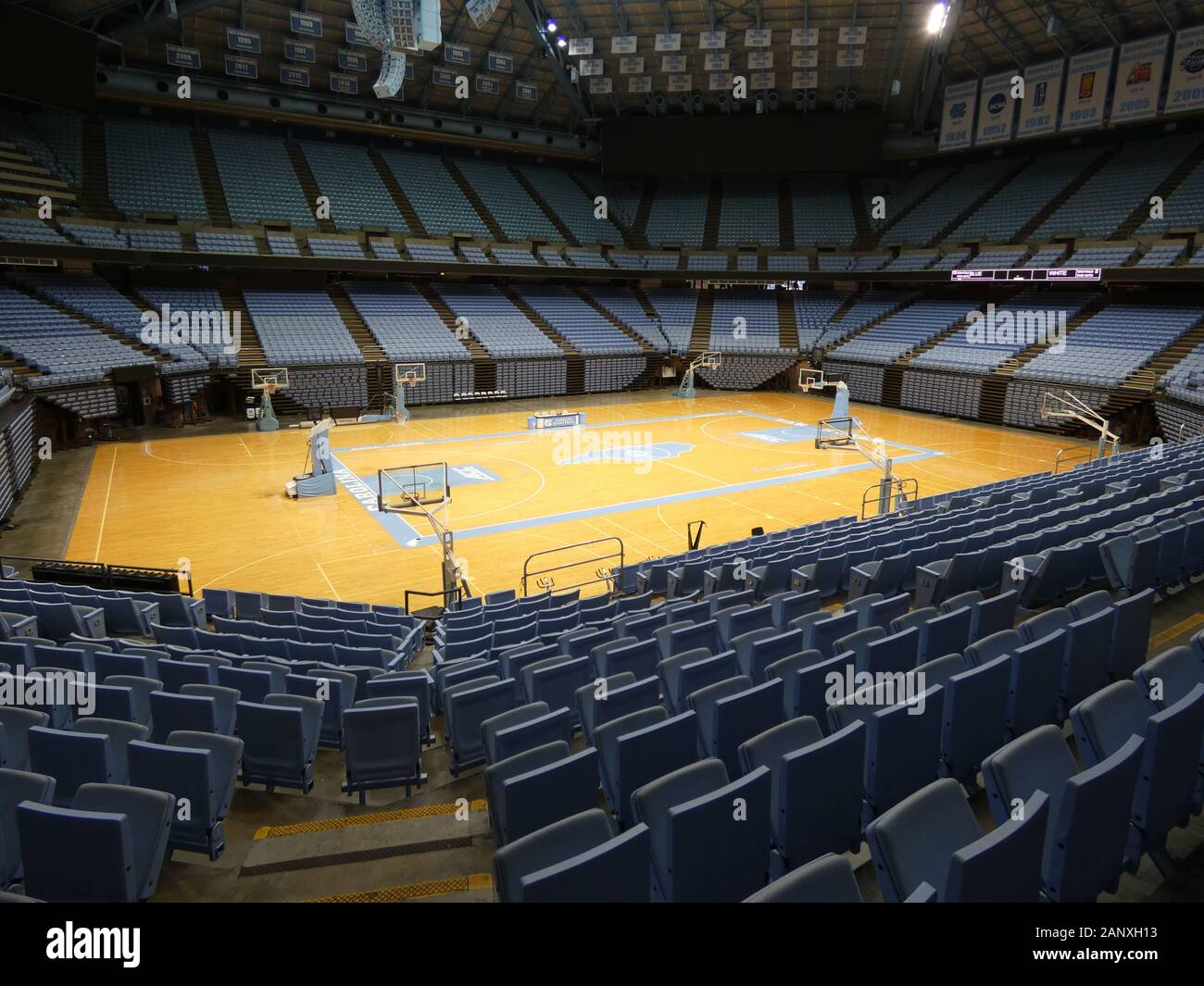 Chapel hill, North Carolina April 5, 2019: UNC Basketball court Photo Stock Photo