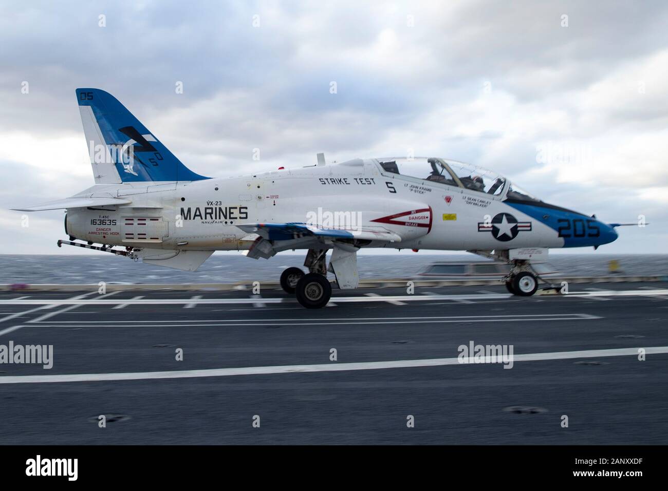 Atlantic Ocean Jan 17 A T 45 Goshawk Assigned To Air Test And Evaluation Squadron Vx 23 Is Launched From Uss Gerald R Ford S Cvn 78 Flight Deck Ford Is Currently Conducting
