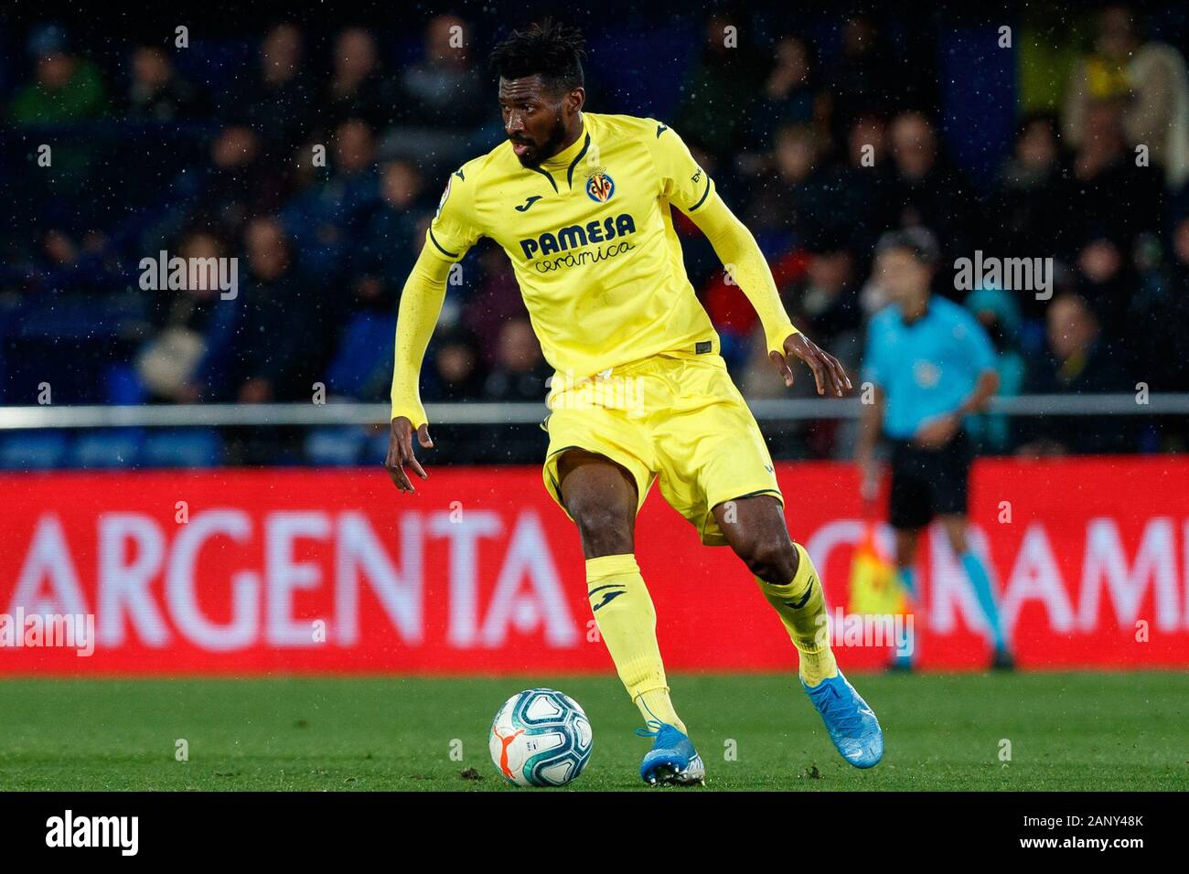 Andre Frank Zambo Anguissa Of Villarreal During The Liga Match Between Villarreal Cf And Rcd Espanyol At Estadio De La Ceramica On January 19 In Villarreal Spain Photo By Dax Espa Images Stock