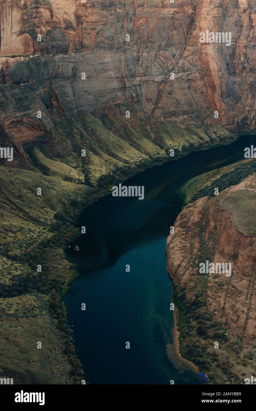 Horseshoe Bend in Glen Canyon National Recreation Area in early dawn