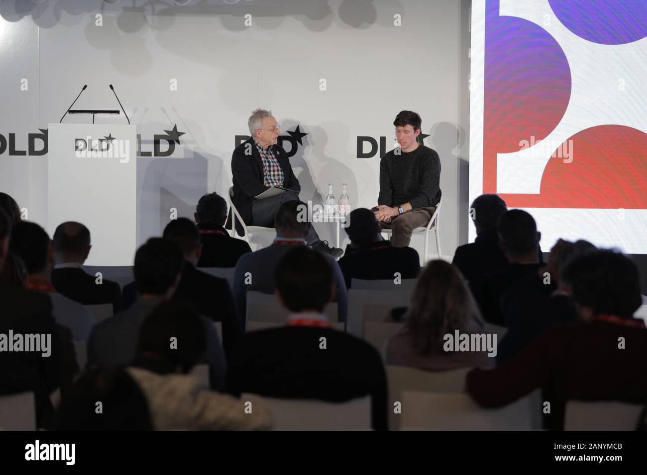 Munich, Bavaria. 19th Jan, 2020. (lr) David Kirkpatrick (Founder