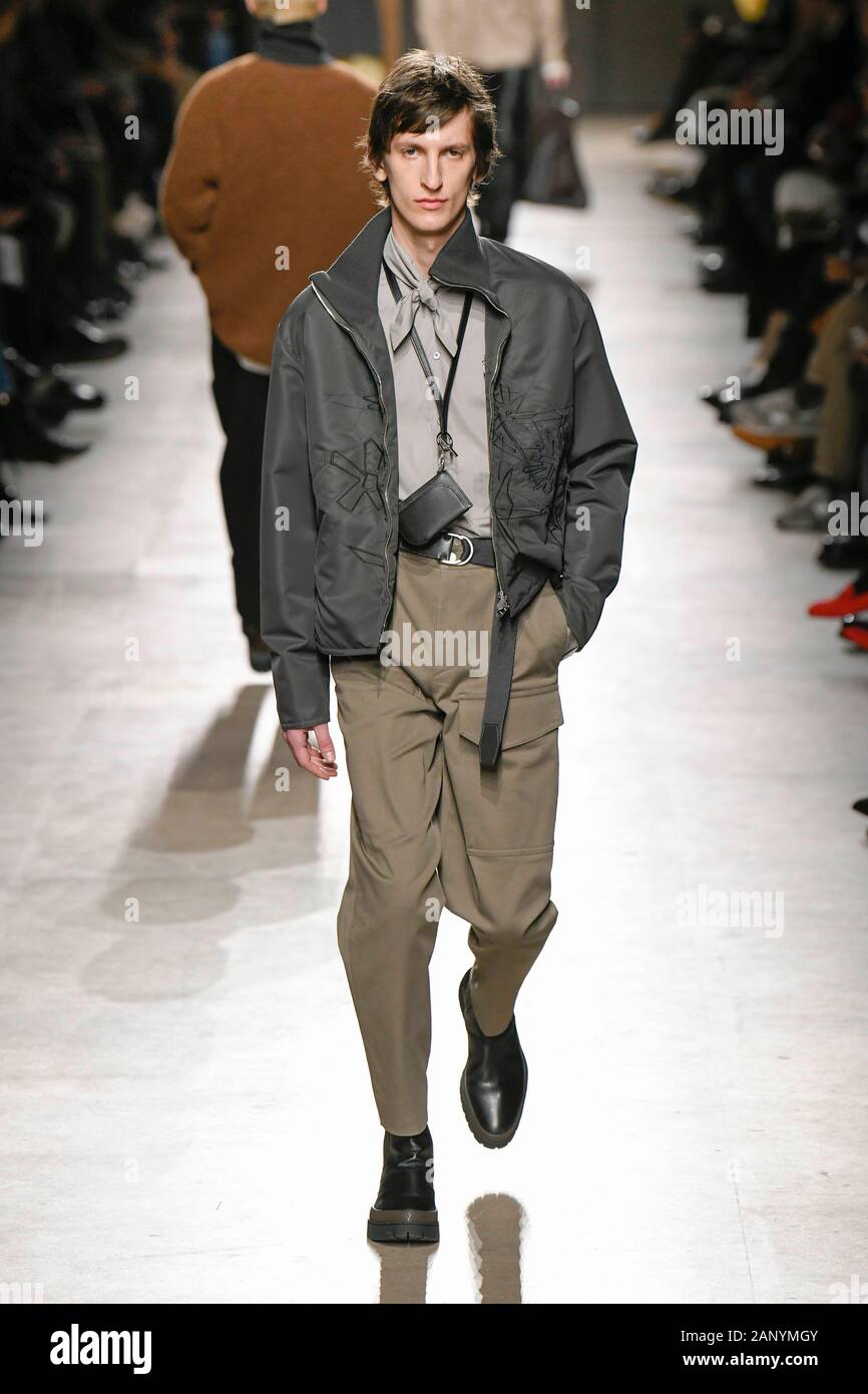 HERMES FW20 Runway during Paris Fashion Week Men‚Äôs January 2020 - Paris,  France 18/01/2020 | usage worldwide Stock Photo - Alamy