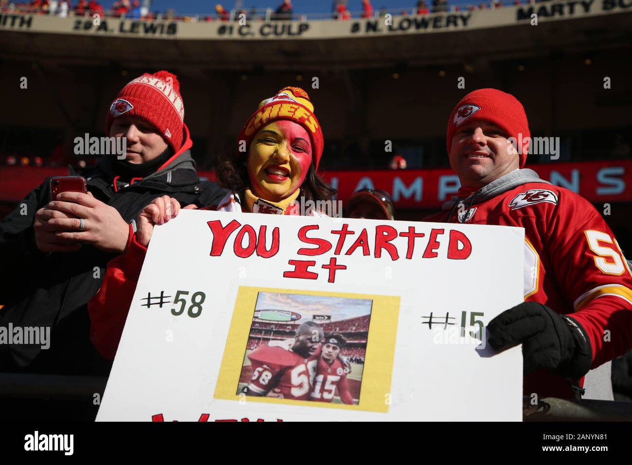 Kansas city chiefs fans hires stock photography and images Alamy