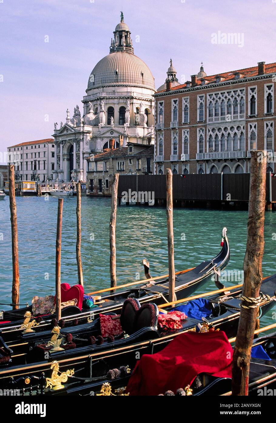 The gondolas of Venice historic city Stock Photo - Alamy