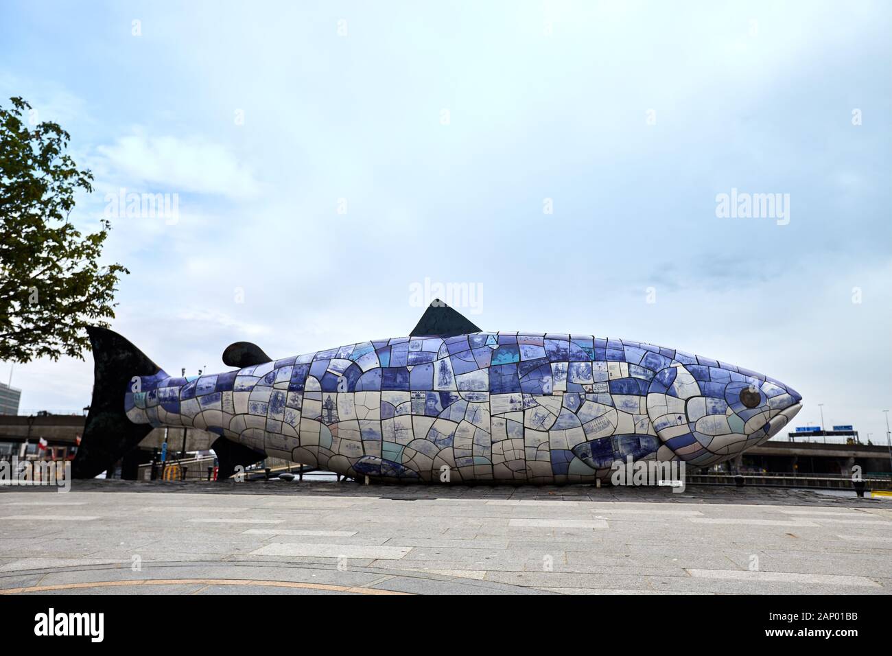 The Big Fish sculpture by John Kindness & Paul Mangan 1999, Belfast