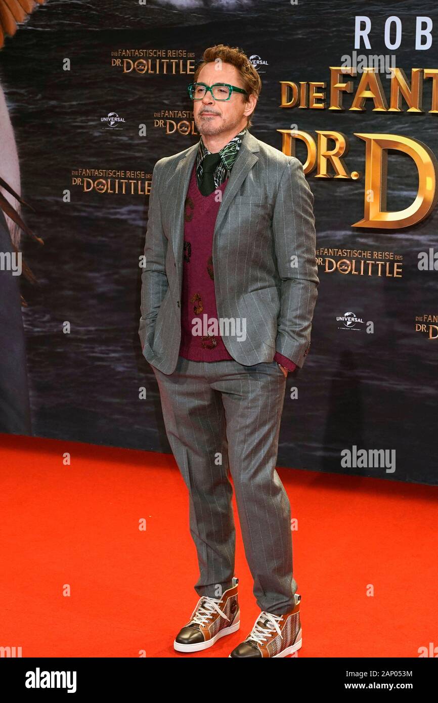 Robert Downey Jr. at the premiere of the movie 'The Fantastic Journey of Dr. Dolittle 'at the Zoo Palast. Berlin, January 19, 2020 | usage worldwide Stock Photo