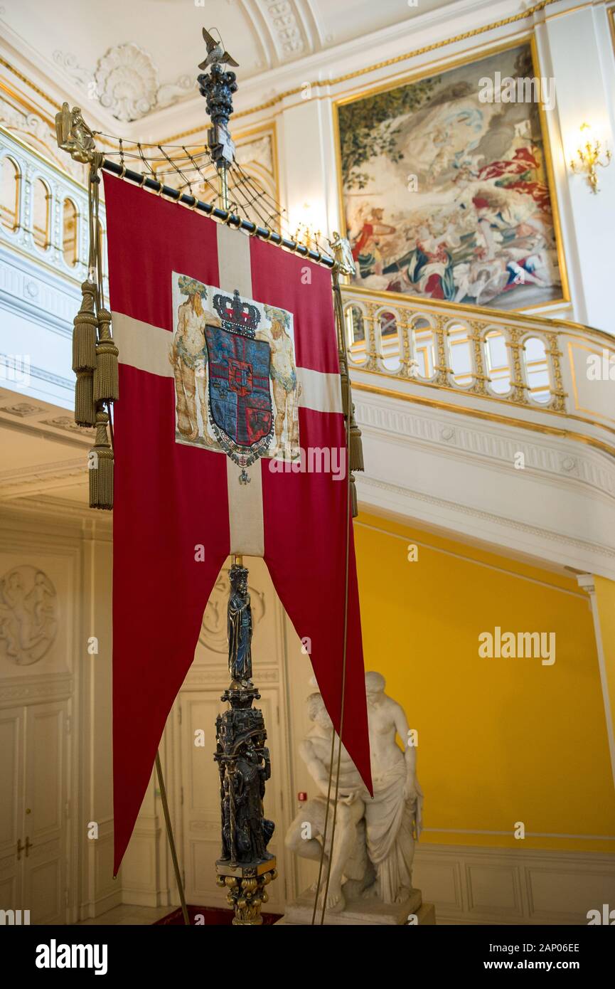 Copenhagen / Denmark 07.03.2015. Christianborg Palace, the Royal reception rooms, tapestry room Stock Photo