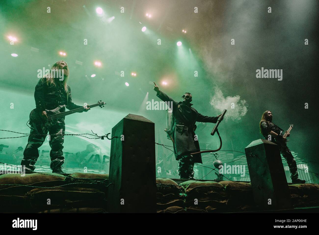 Zurich, Switzerland. 17th, January 2020. The Swedish heavy metal band Sabaton performs a live