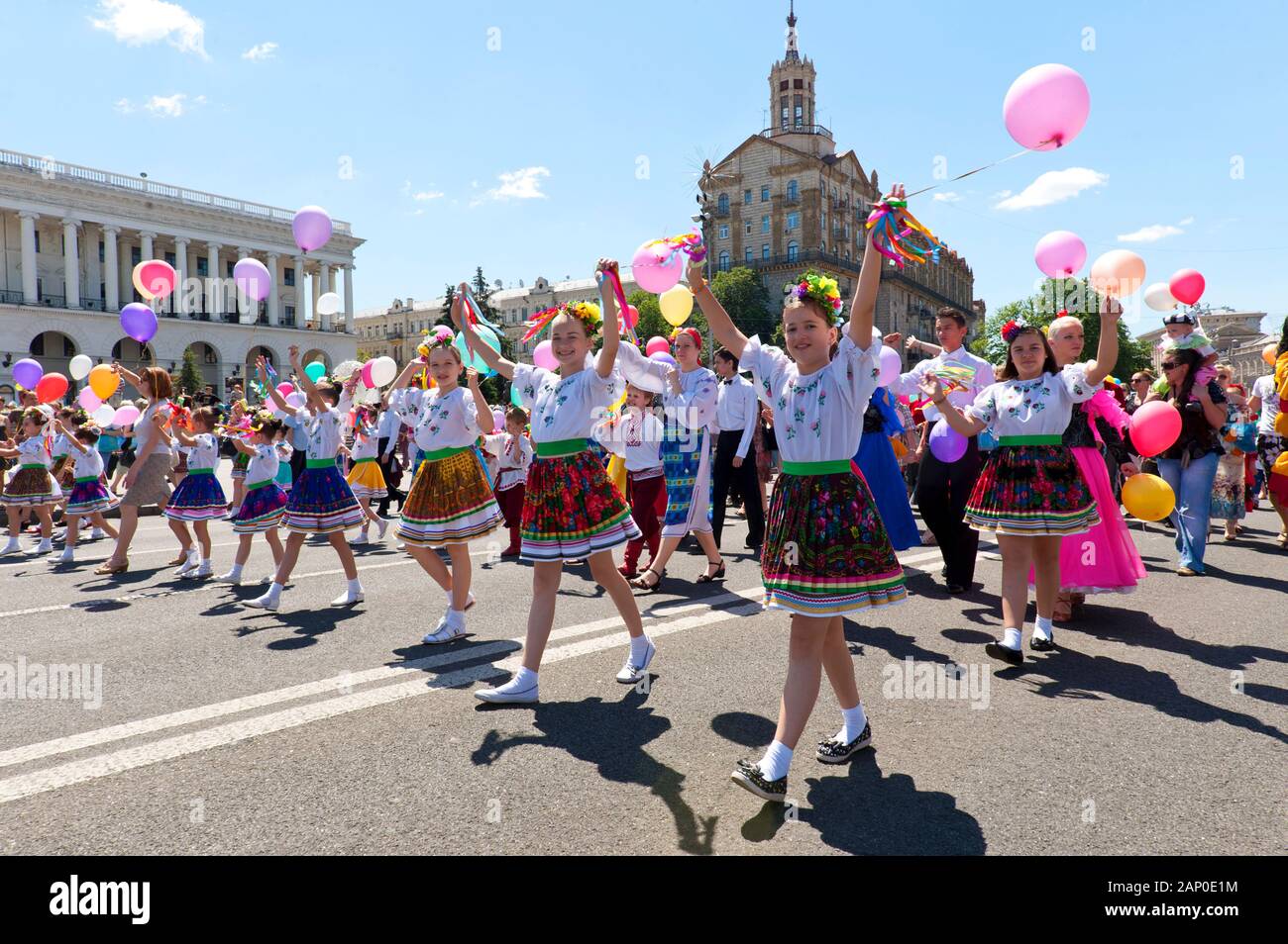 Ukrainian Children's Day Parade in Khreschatyk Street Stock Photo - Alamy