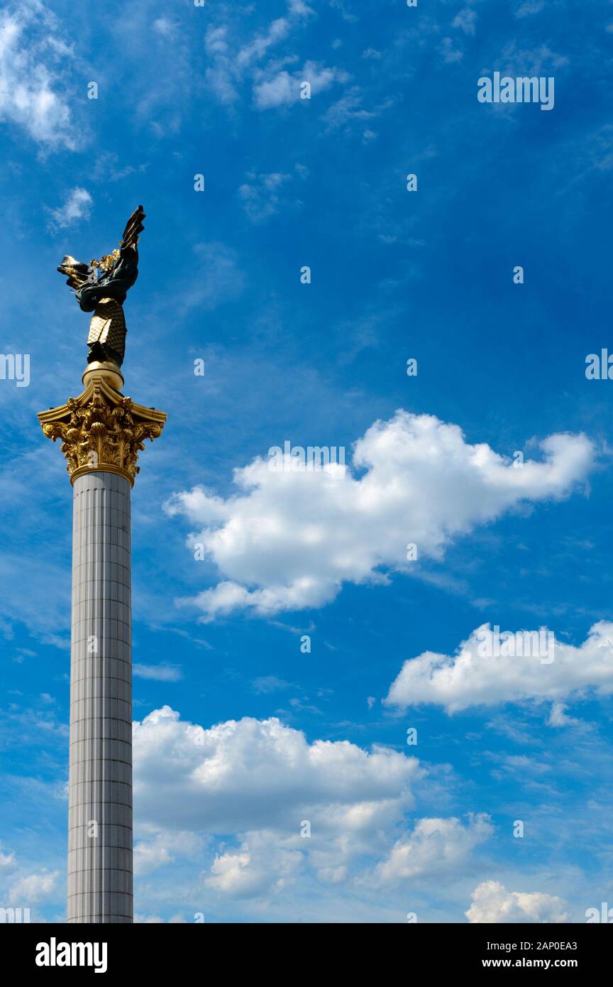 Independence Monument in Kiev. Stock Photo