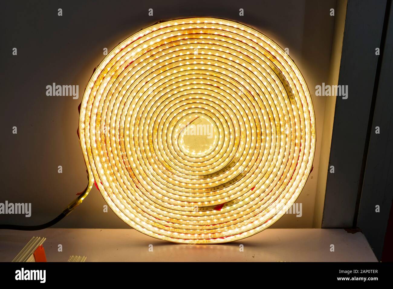 LED strips for lighting the room Stock Photo Alamy