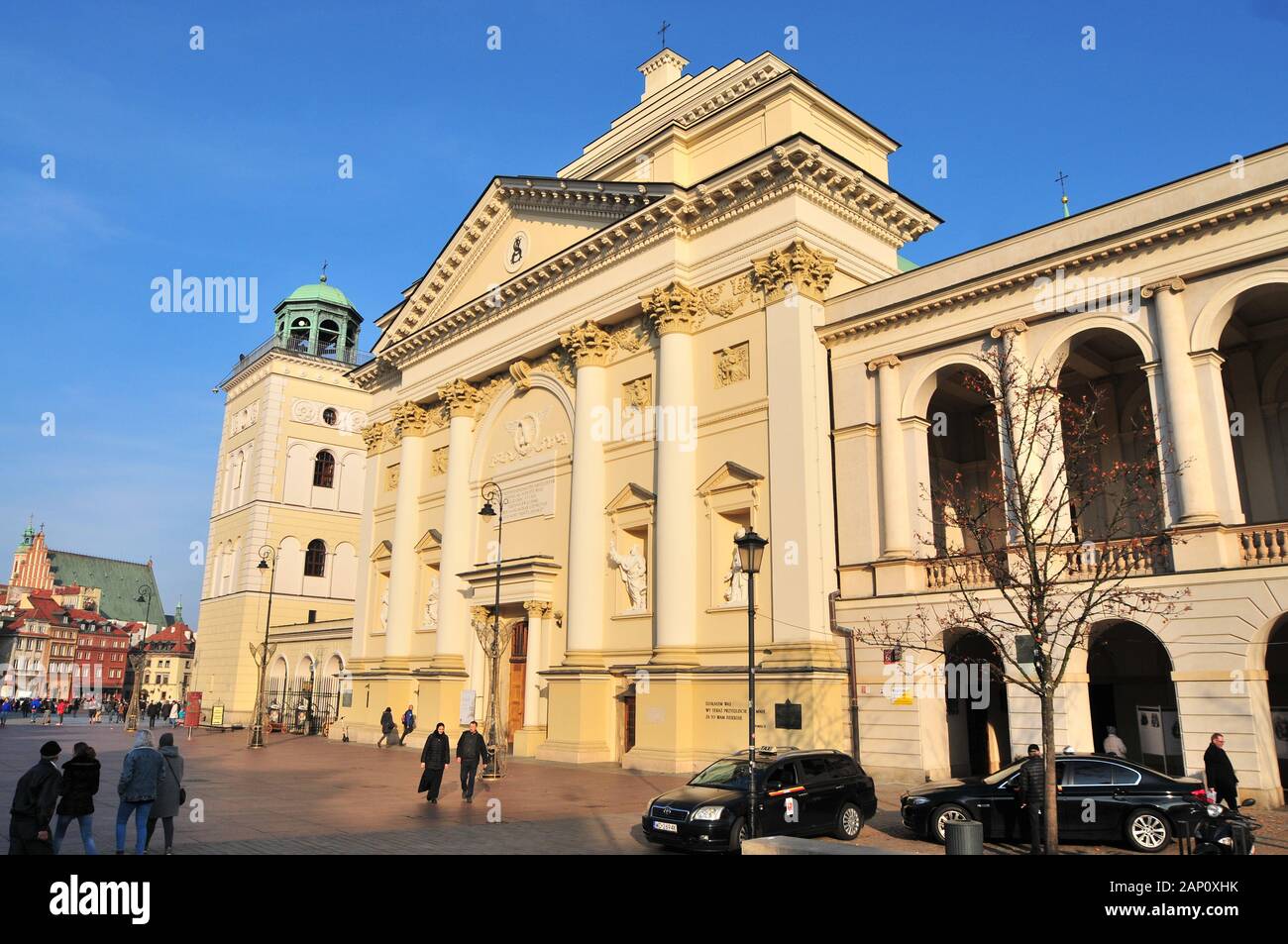 Warsaw, Poland, November 2019. Anna Academic Church (Kościół Akademicki św. Anny) Stock Photo