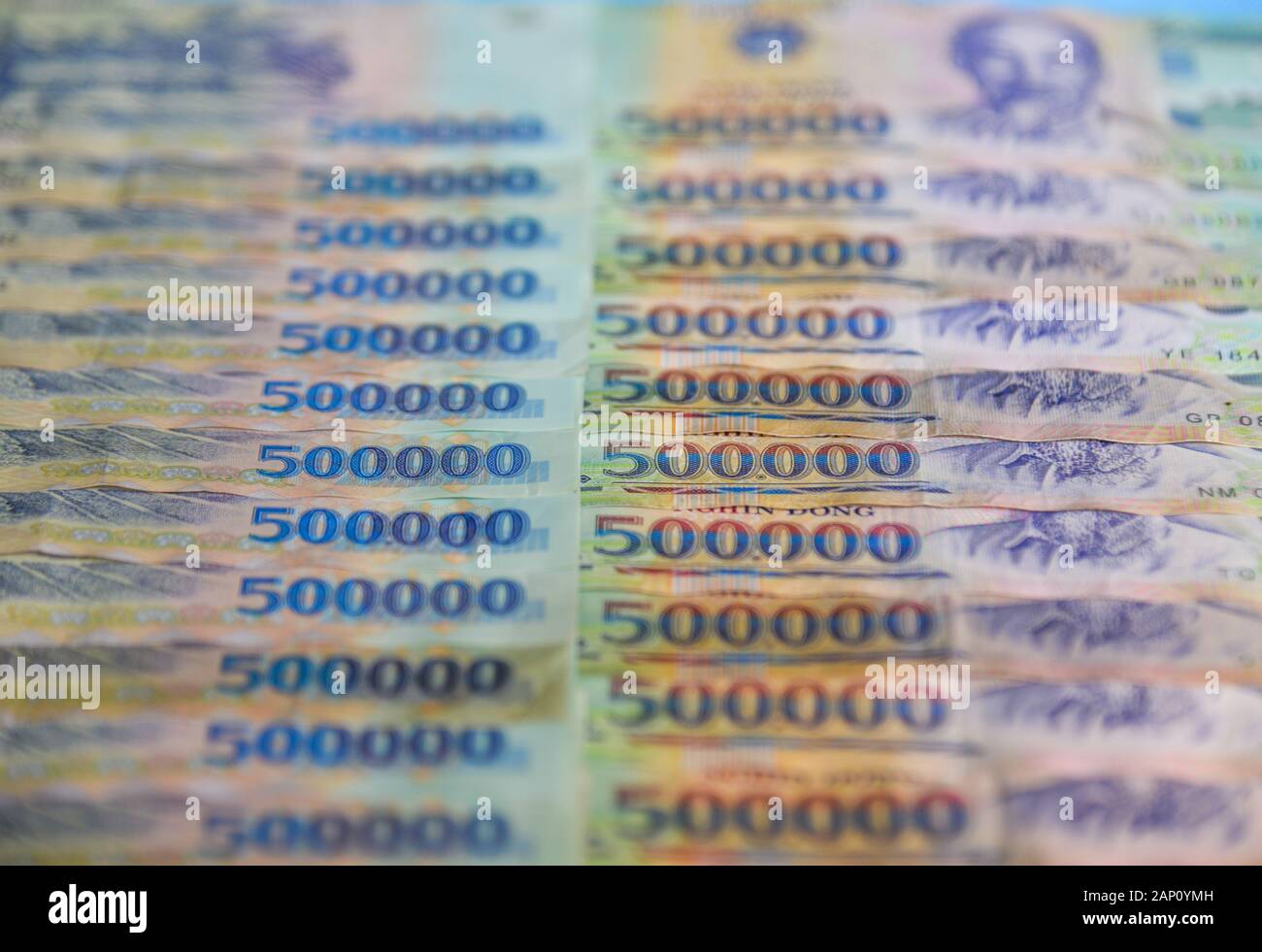 Finance concept. Vietnamese currency (VND) 500,000 Dong billnotes isolated  Stock Photo - Alamy