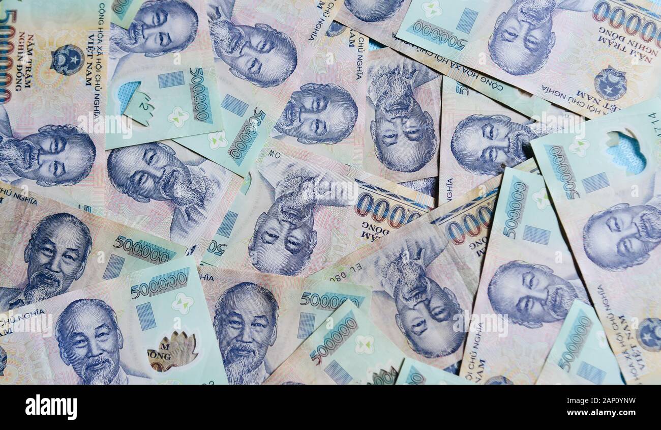 Finance concept. Vietnamese currency (VND) 500,000 Dong billnotes isolated  Stock Photo - Alamy