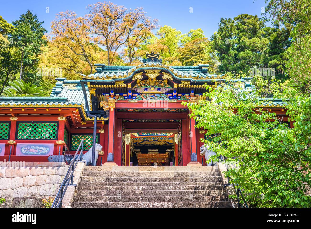Shizuoka, Japan at Kunozan Toshogu Shrine. Stock Photo