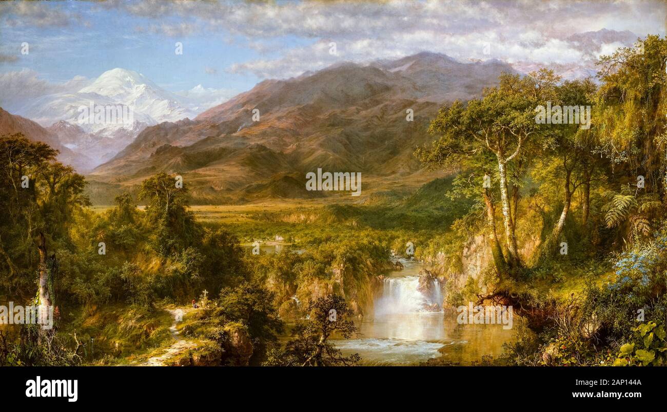 Frederic Edwin Church, The Heart of the Andes, landscape painting, 1859 Stock Photo