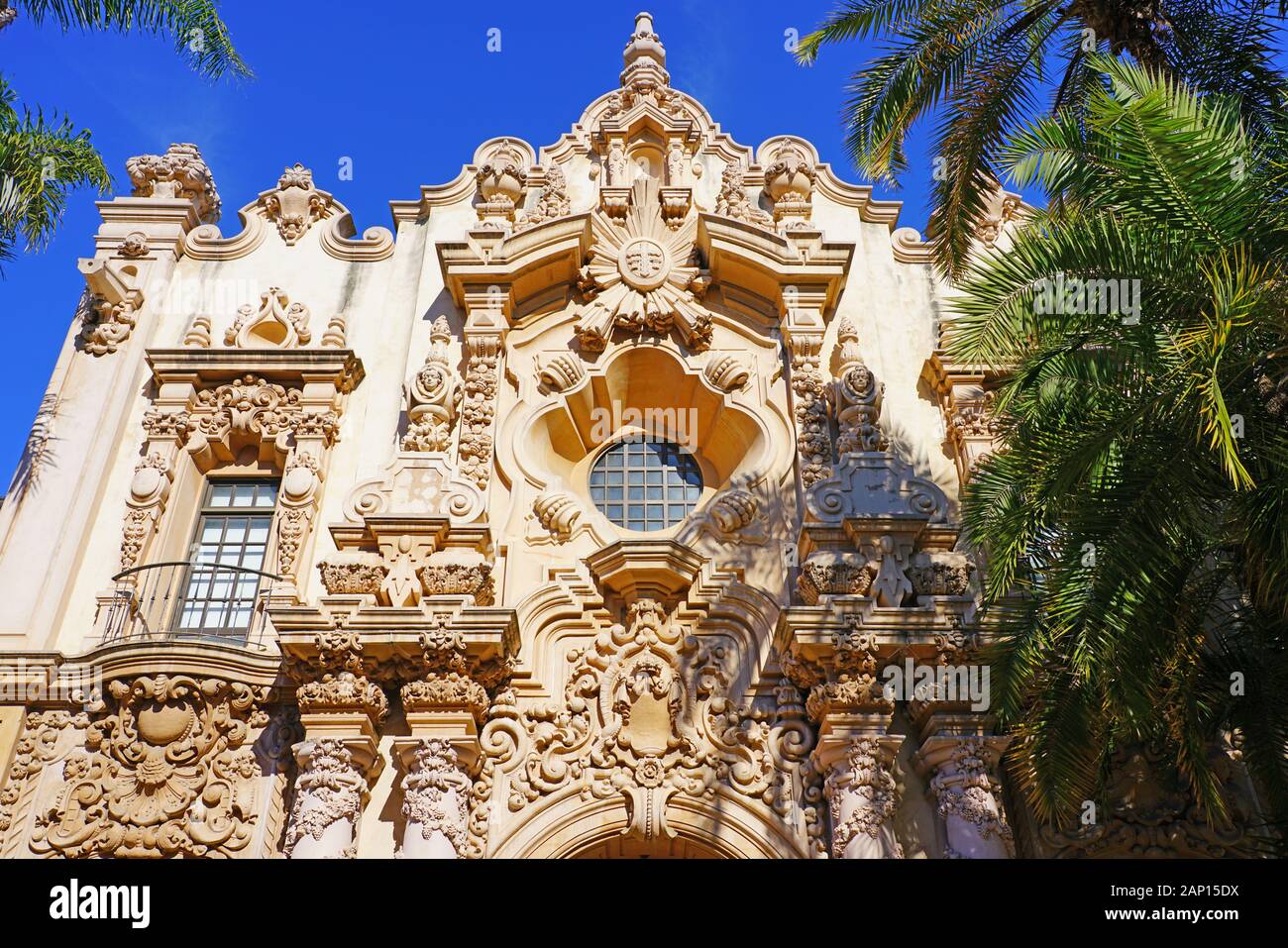 SAN DIEGO, CA -5 JAN 2020- View of the historic Casa de Balboa building ...