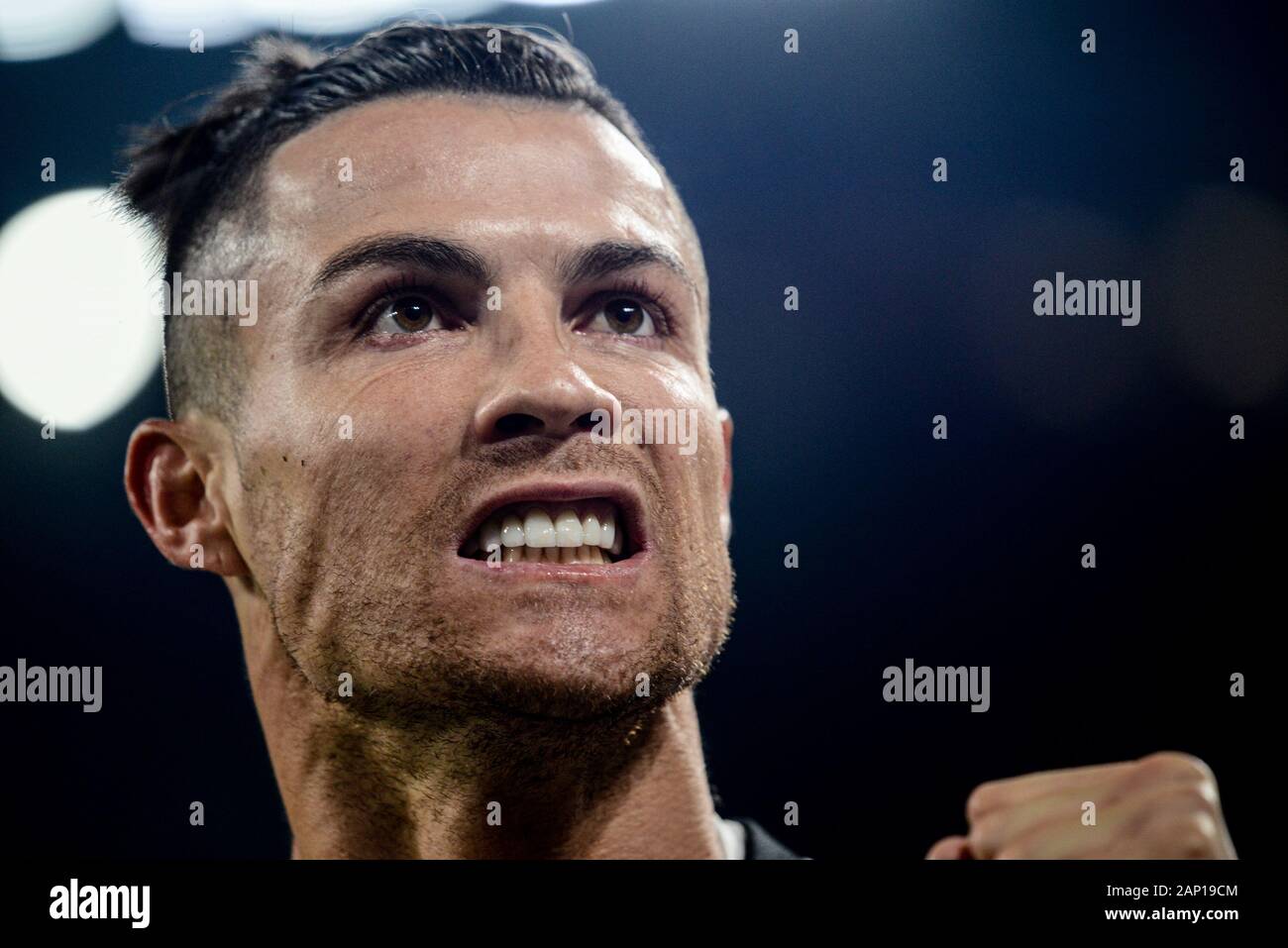Cristiano Ronaldo of Juventus FC celebrates after the goal of 1-0 ...