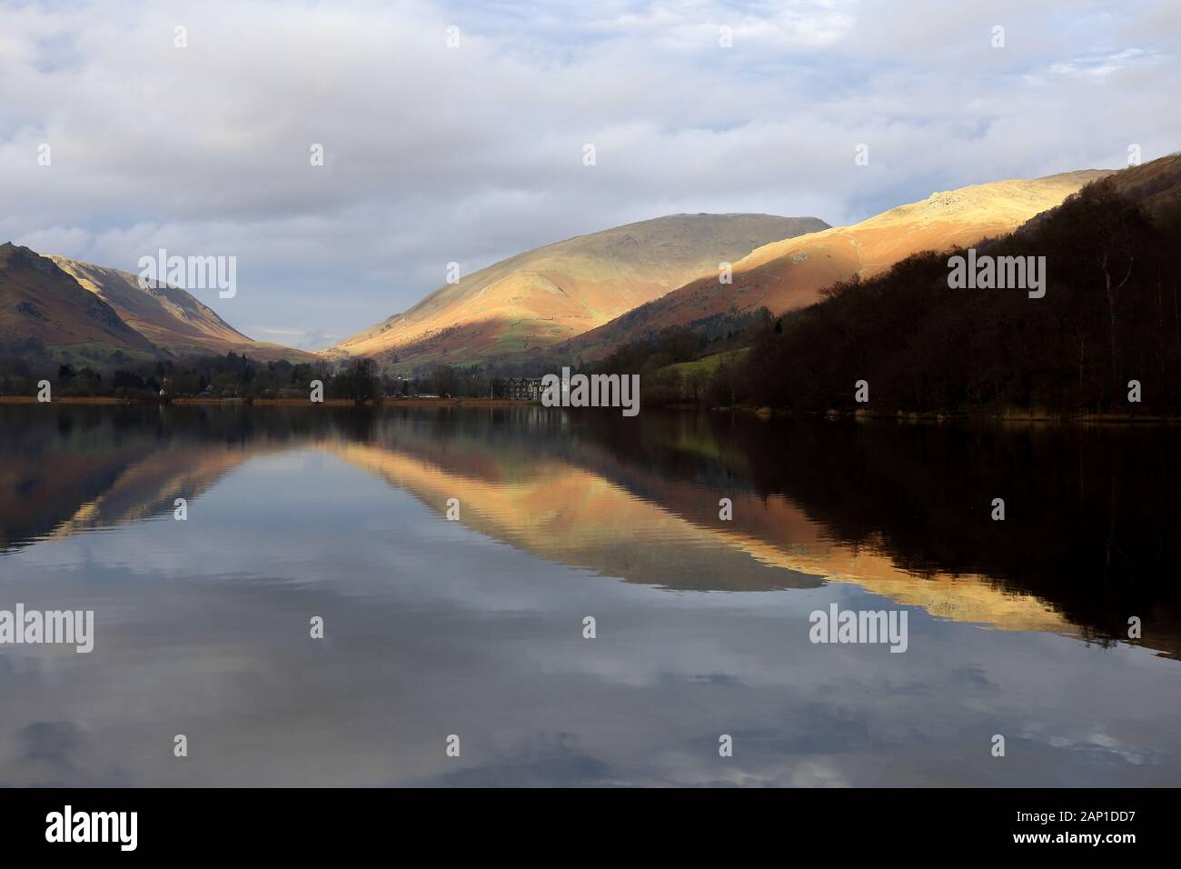 Grasmere Reflection. Stock Photo