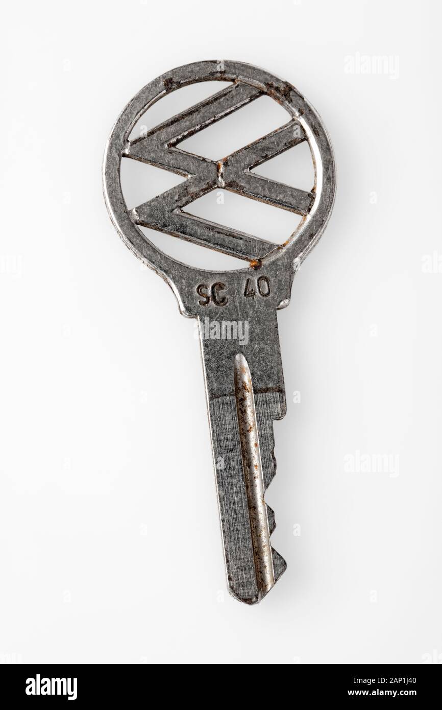 Old VW car key Stock Photo