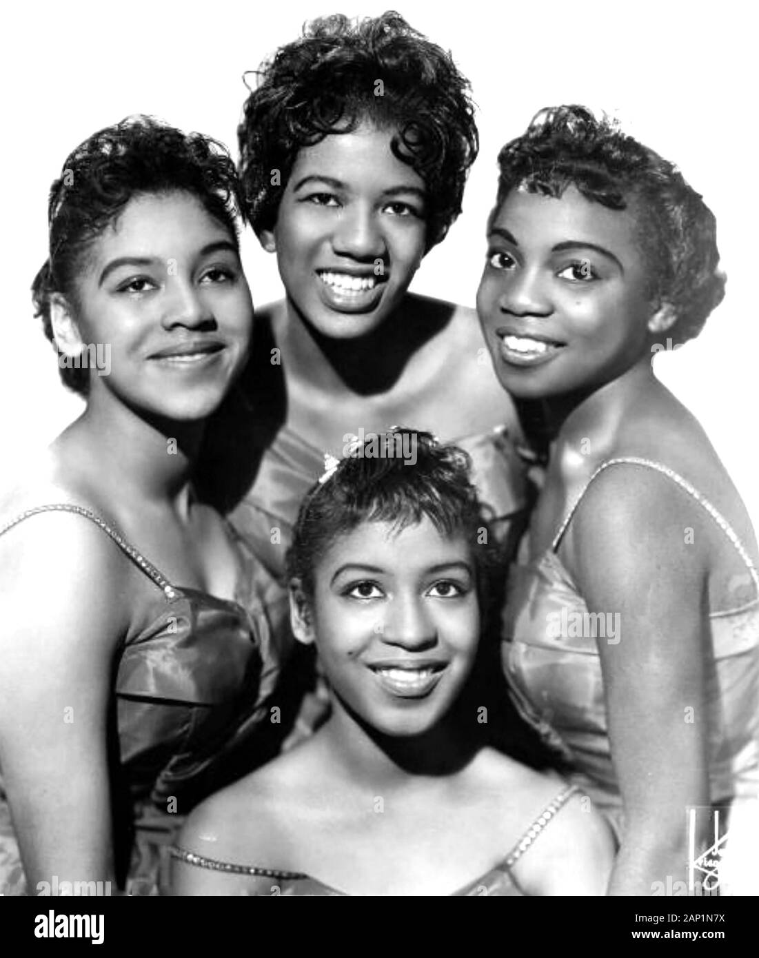 THE CHANTELS Promotional photo of American girl group about 1963 Stock Photo