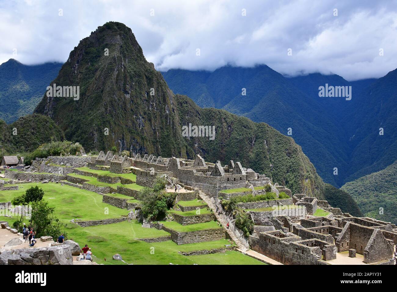 Machu Picchu, Cusco Region, Peru, South America, UNESCO World Heritage Site Stock Photo