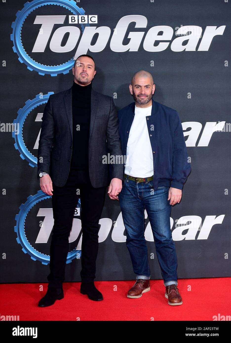 Paddy McGuinness (left) and Chris Harris attending the Top Gear Season