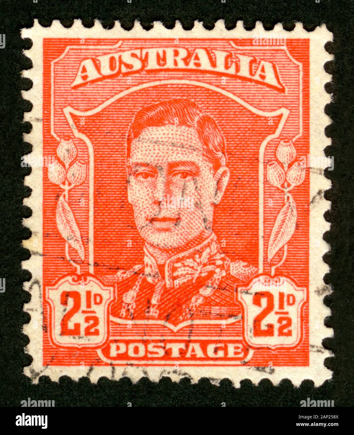 Stamp print in Australia,King VI Stock Photo Alamy