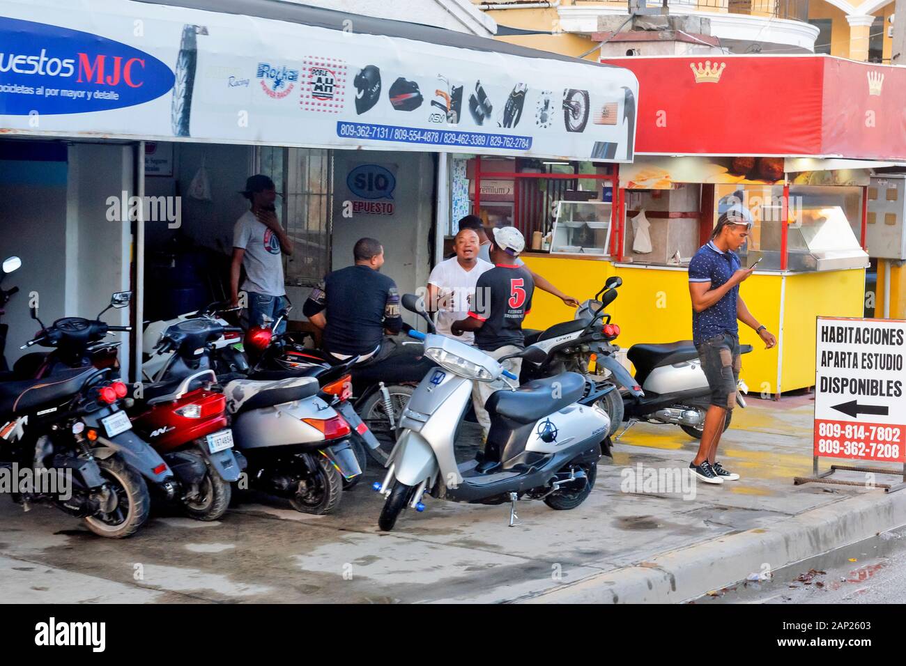 The most popular transport in the Dominican Republic is scooters and