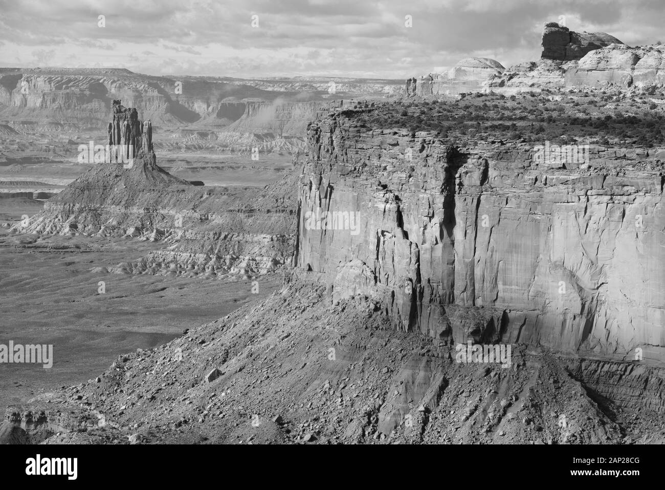 Orange Cliffs Overlook, Canyonlands National Park, Moab, Utah, USA Stock Photo