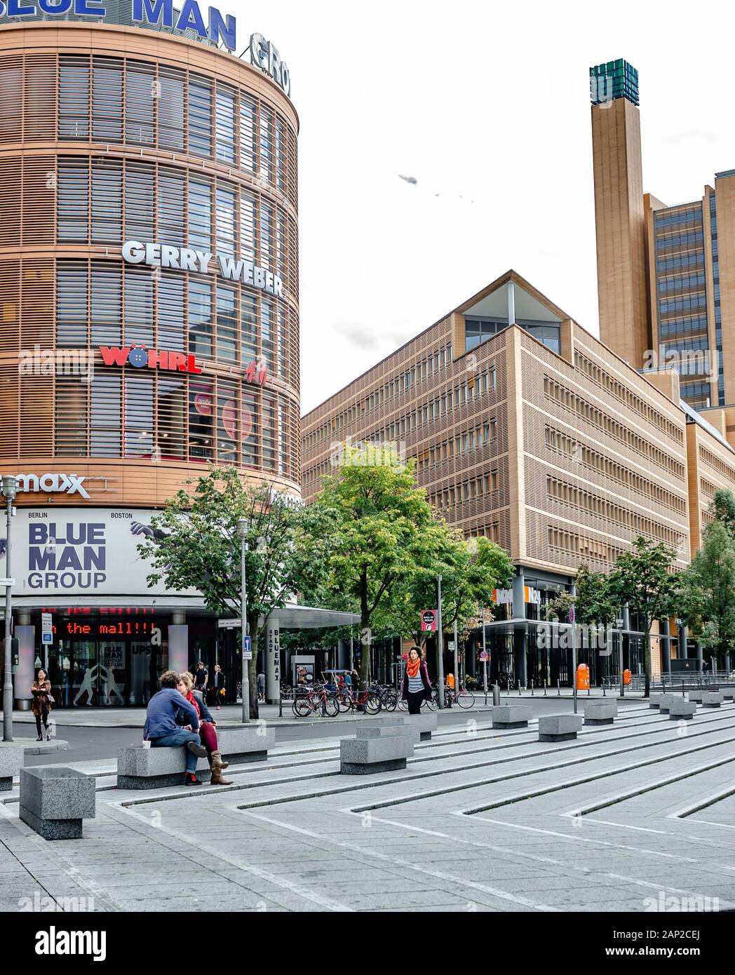 Potsdamer Platz Arkaden Shopping Mall in Berlin. Stock Photo