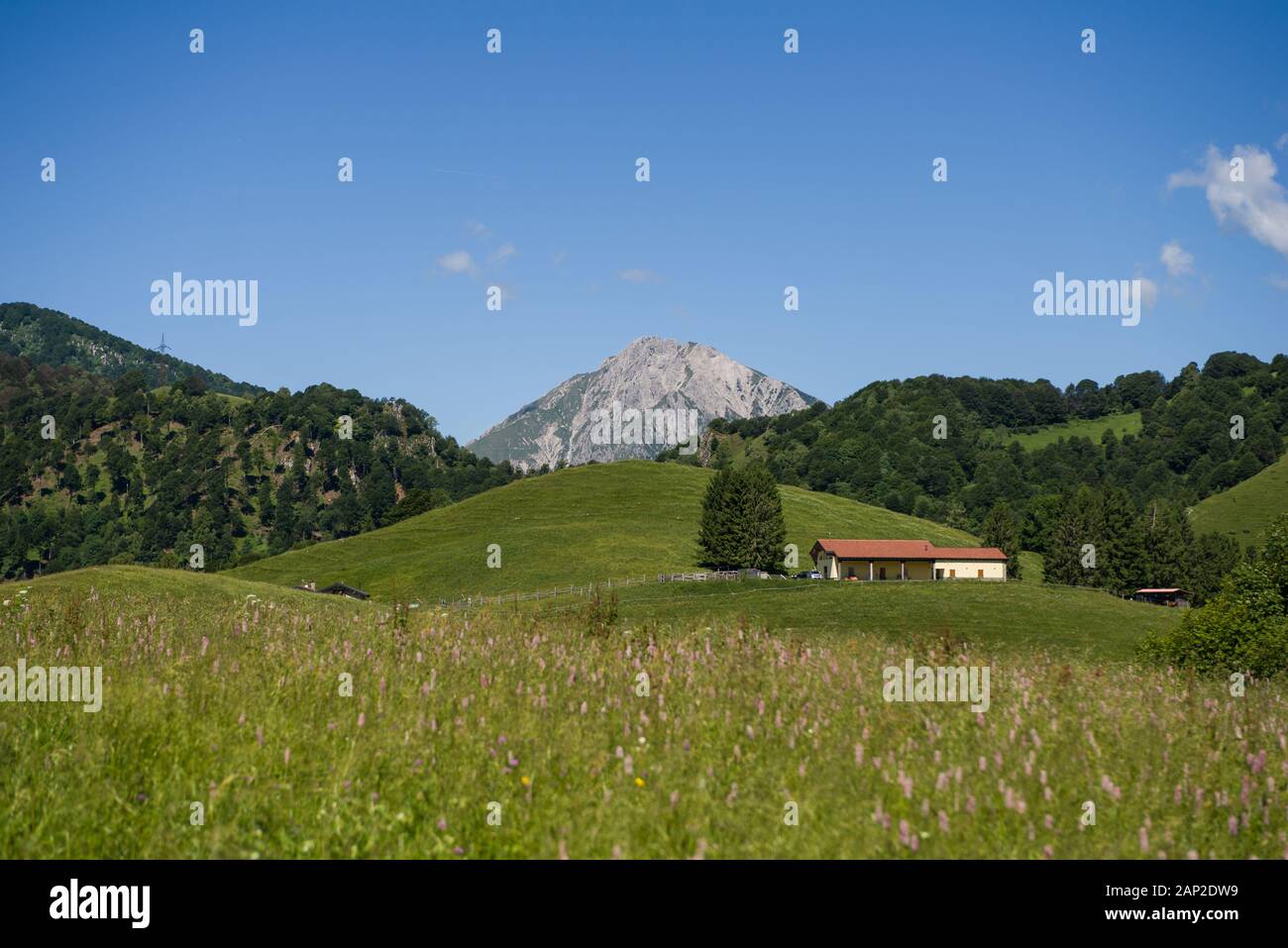 Italy Valsassina   ,23/06/2019  :  Le Grigne views Culmine San Pietro Stock Photo