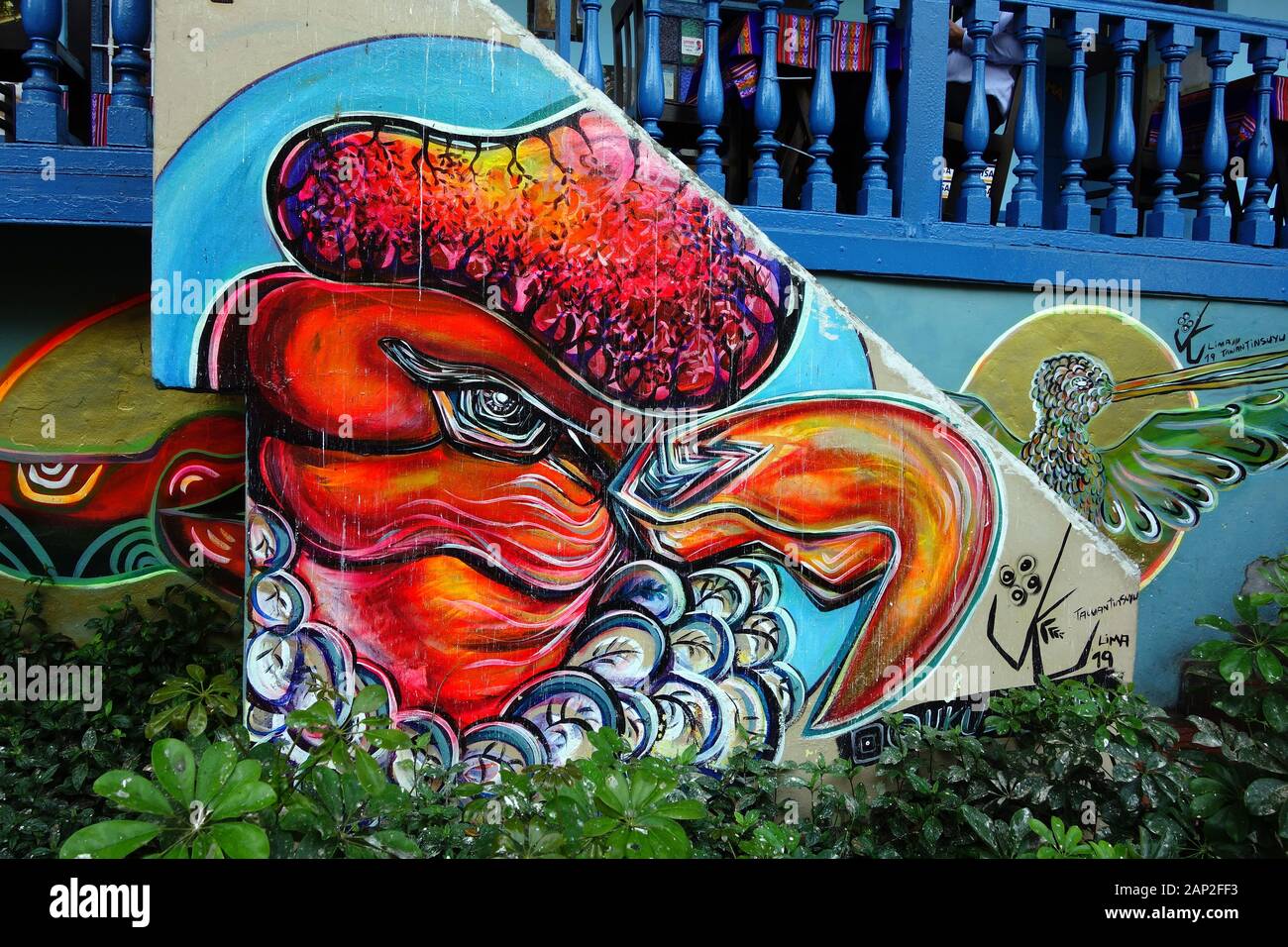 graffiti, Lima, Barranco district, Peru, South America Stock Photo - Alamy