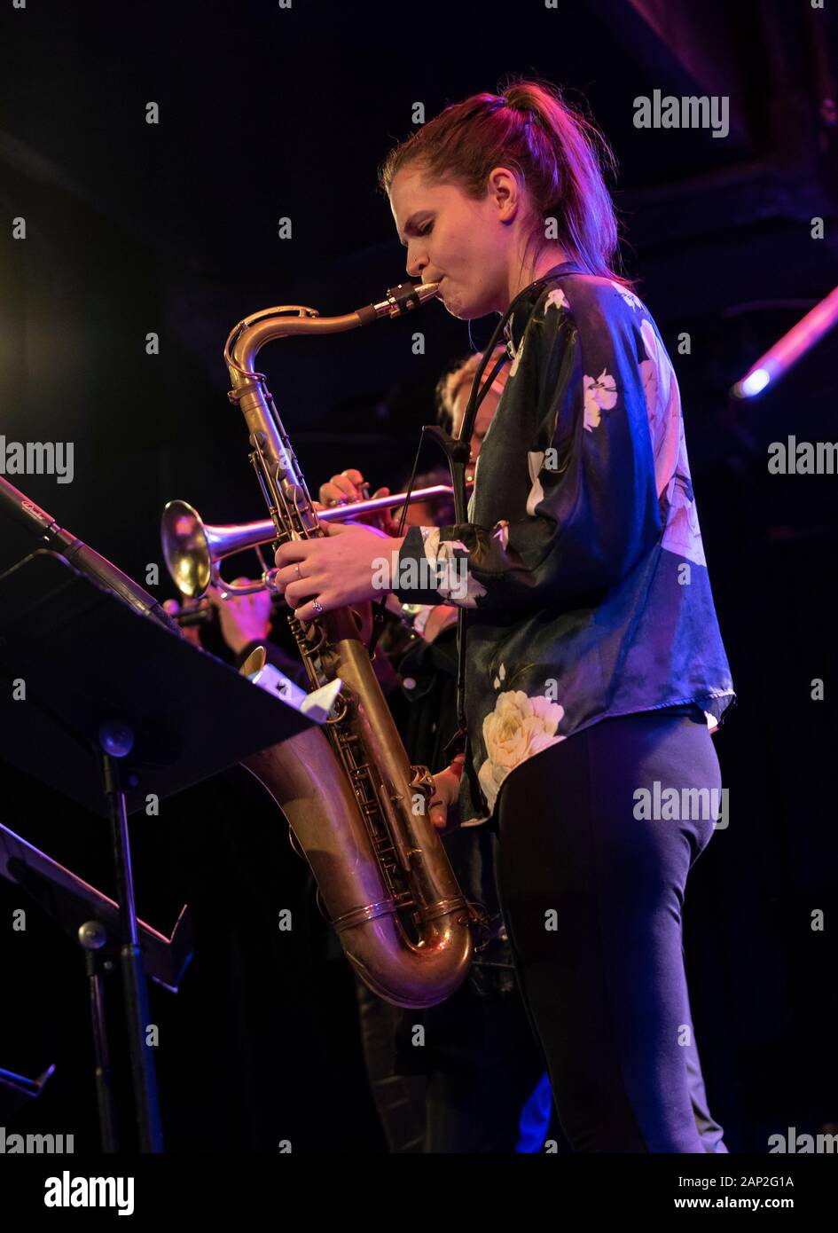 New York, NY January 13, 2020 Nicole Glover performs with Artemis