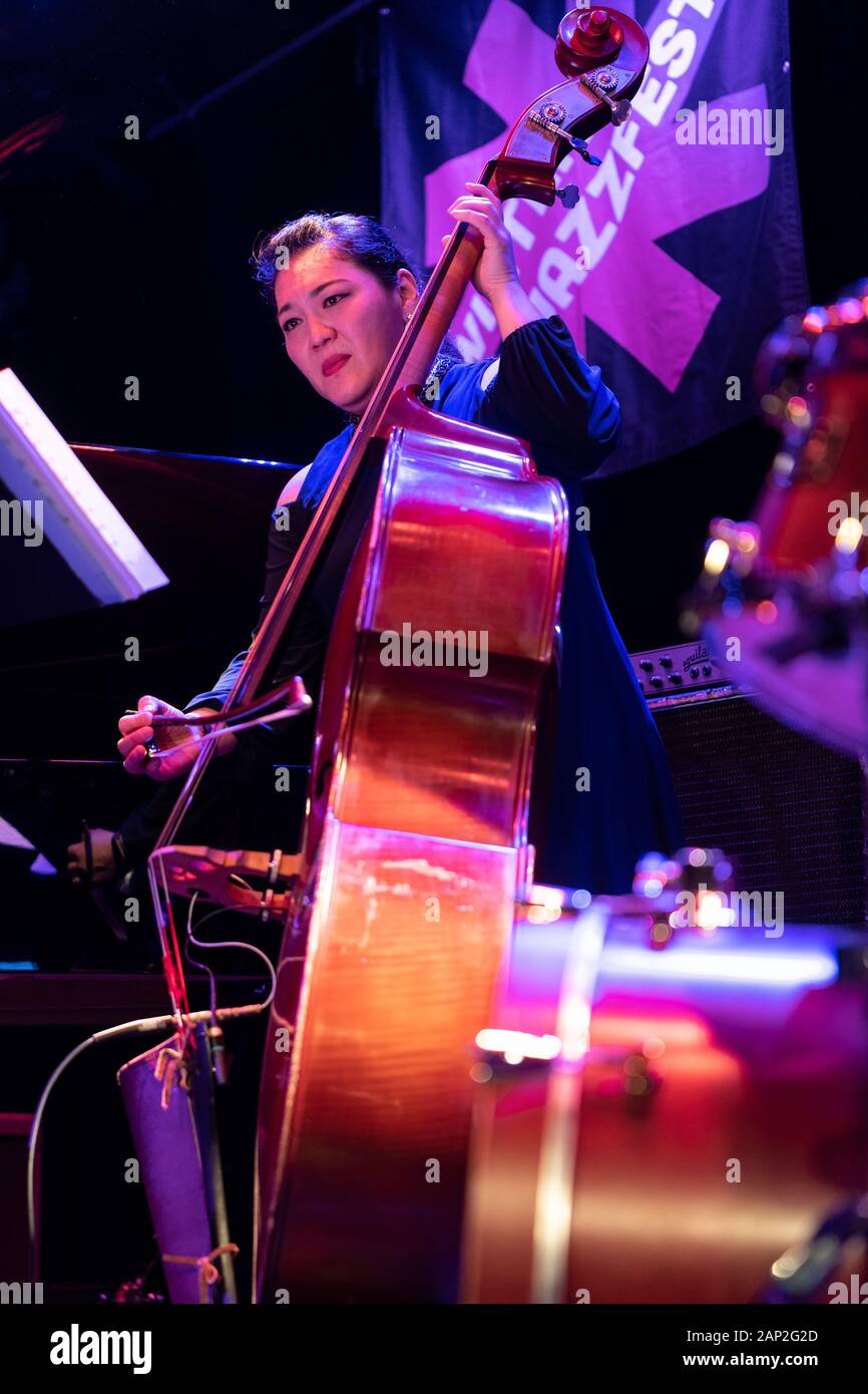 New York, NY January 13, 2020 Noriko Ueda performs with Artemis band