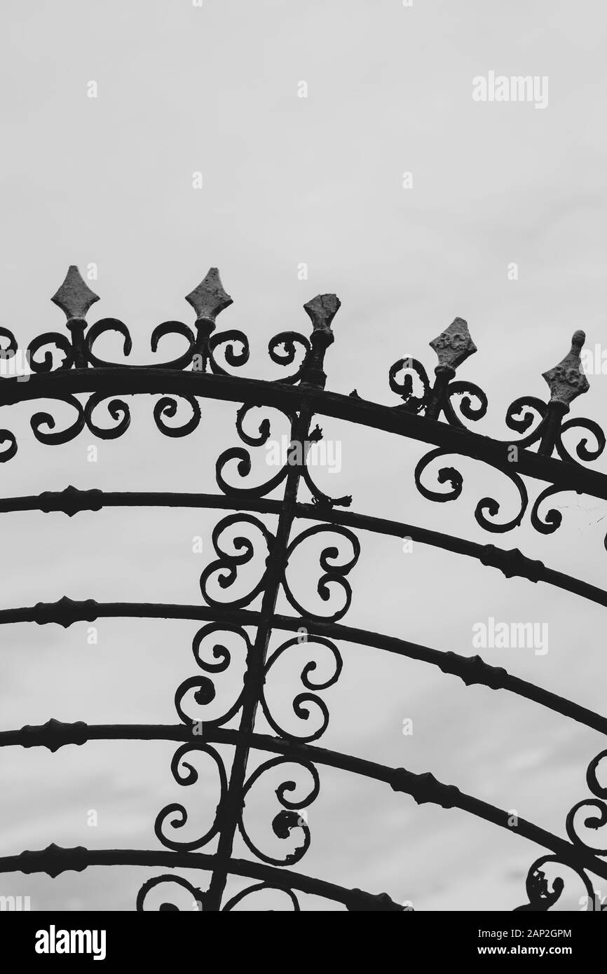 Detail of the metallic fence Stock Photo - Alamy