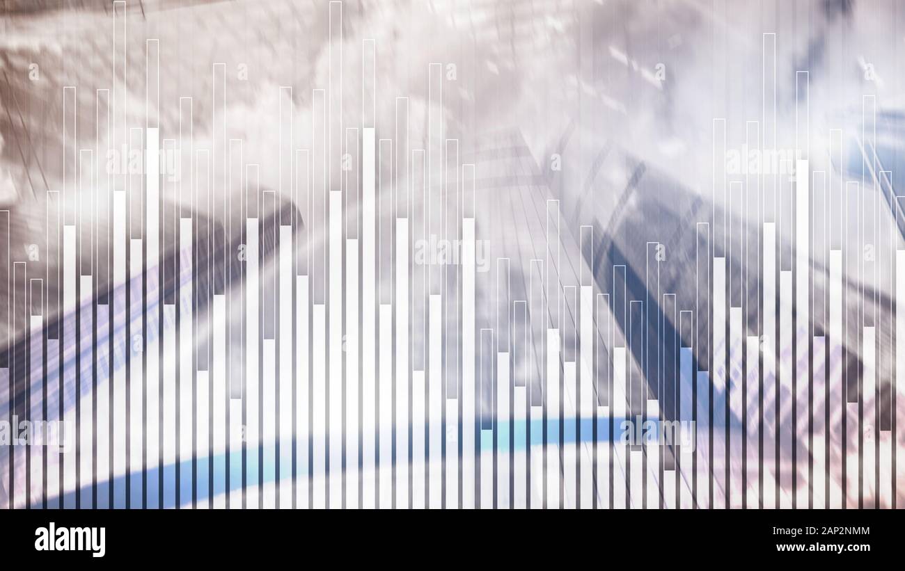 Mixed Media Stock Market Corporate background. Concept City Trading ...