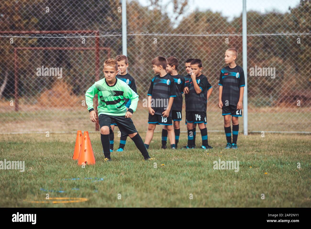 Soccer Drills The Slalom Drill Youth Soccer Practice Drills Young Football Player Training On Pitch Soccer Slalom Cone Drill Boy In Soccer Jerse Stock Photo Alamy Soccer Drills The Slalom Drill Youth Soccer Practice Drills Young Football Player Training On Pitch Soccer Slalom Cone Drill Boy In Soccer Jerse Stock Photo Alamy