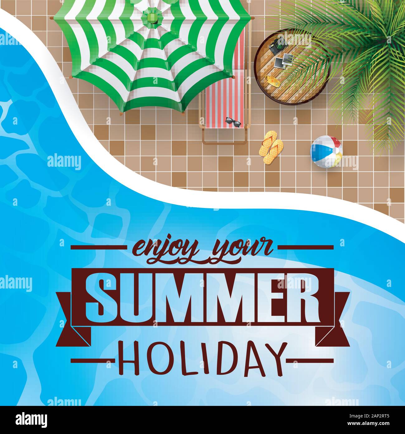 Summer beach background Stock Vector Image & Art - Alamy