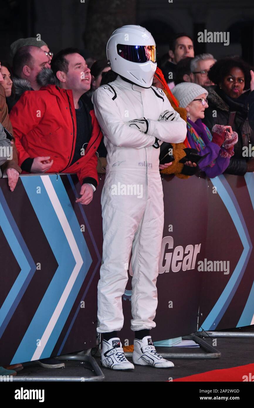 London Uk th Jan The Stig Attends Premiere Of Latest Series Of Top Gear Motor Show At Odeon Luxe Leicester Square London Uk January Credit Nils Jorgensen Alamy Live